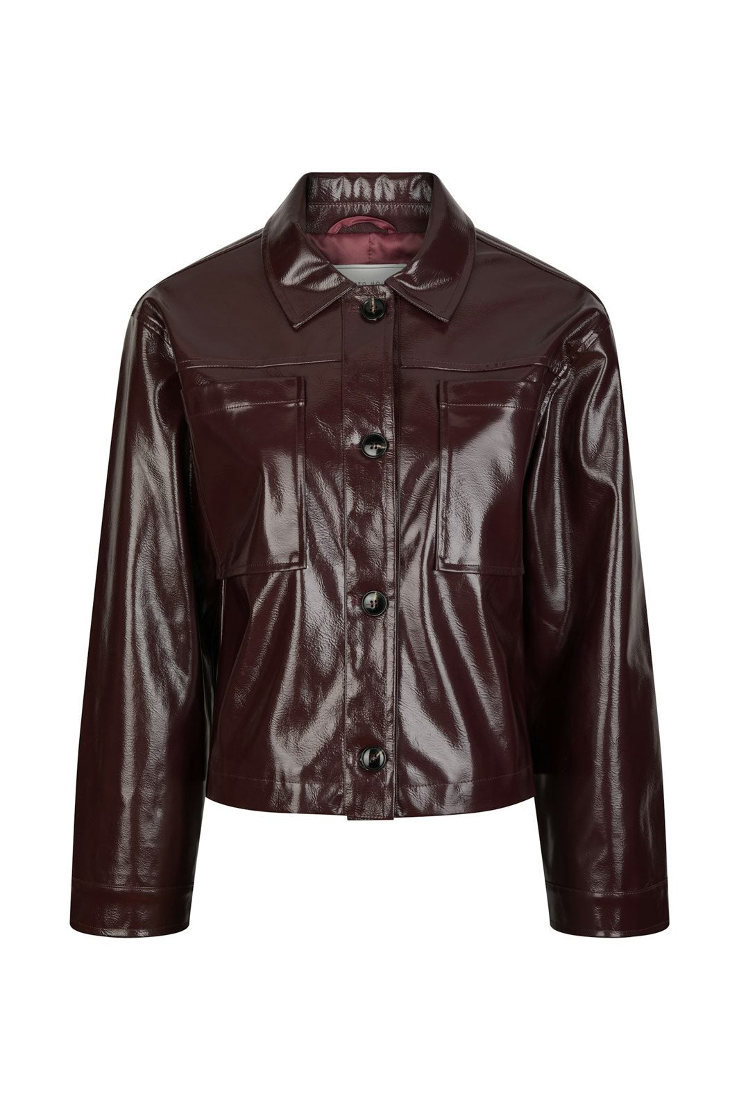 Neo Noir - Emilia Patent Jacket 164794 - 174 - Burgundy