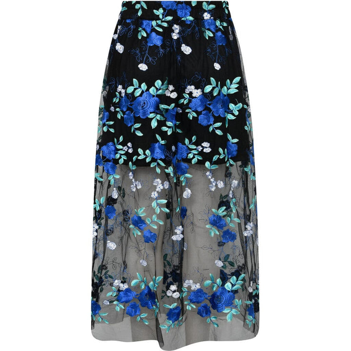 A-View - Fuschia Skirt AV4785 - 181 Black/Blue Nederdele 