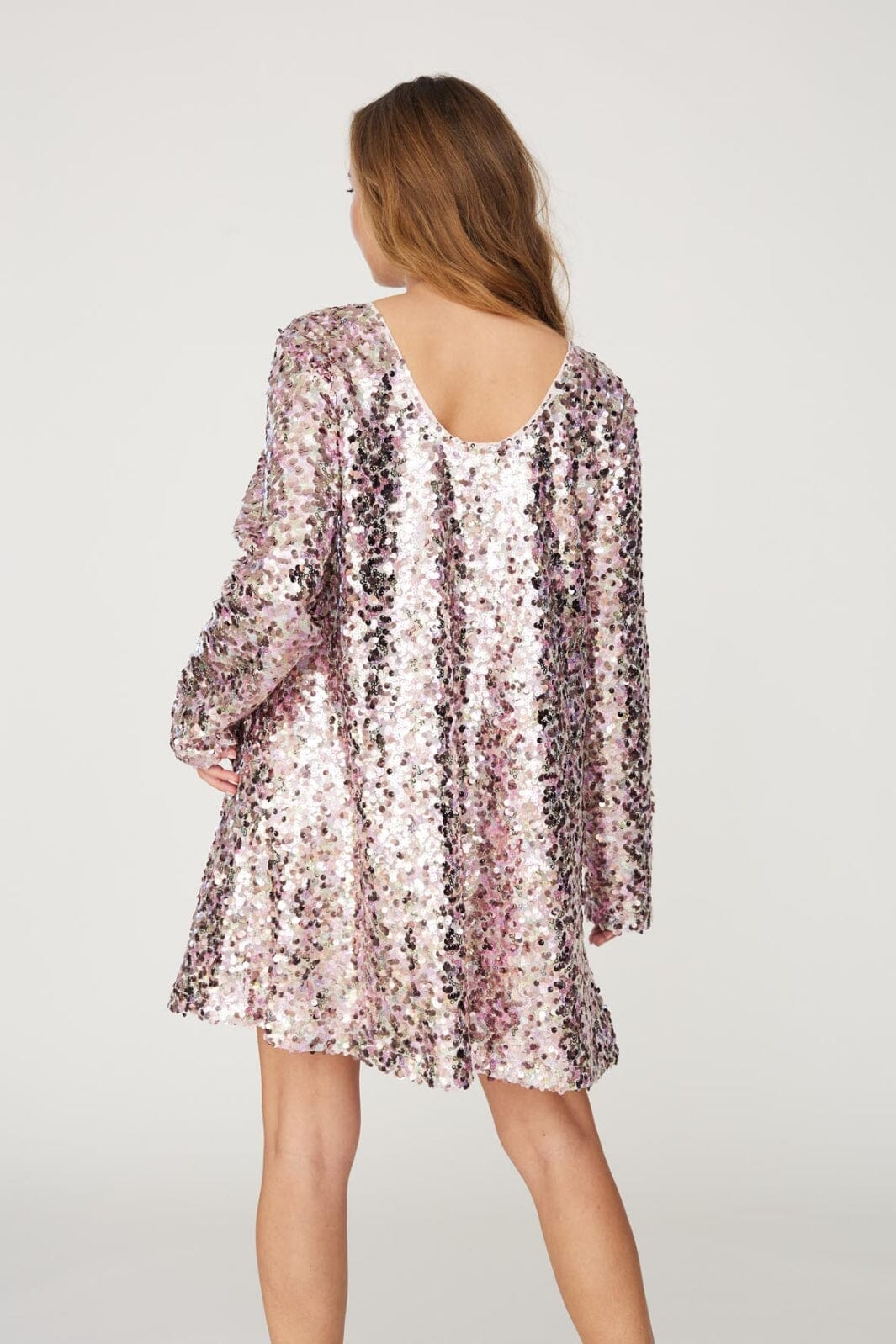 A-VIEW - Sequin Dress - 298 Rose Kjoler 