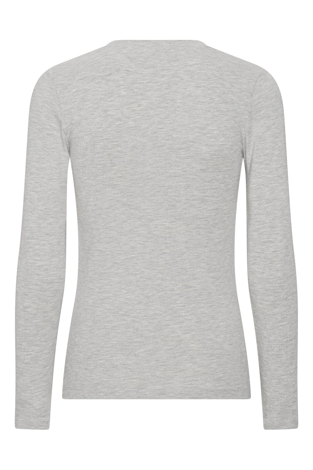 A-VIEW - Stabil Top L/S - 055 Light Grey Melange Bluser 