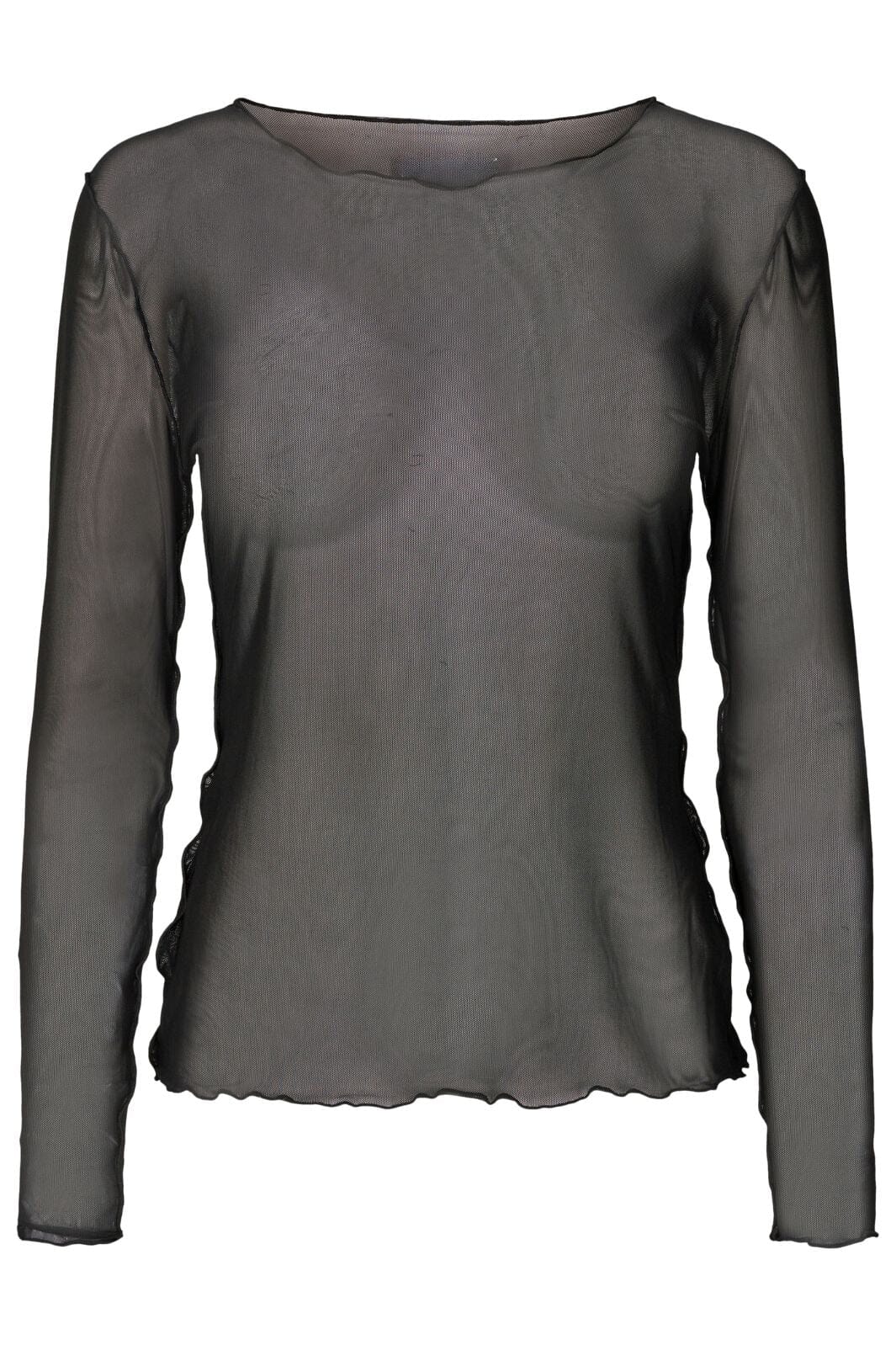 Amazing Basic - Anna-Mesh-Top - Black Bluser 