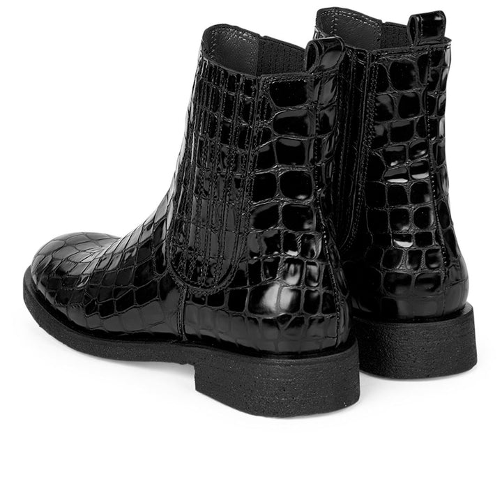 Angulus - 7246-103 - 1674/001 Black Croco/Black Støvler 