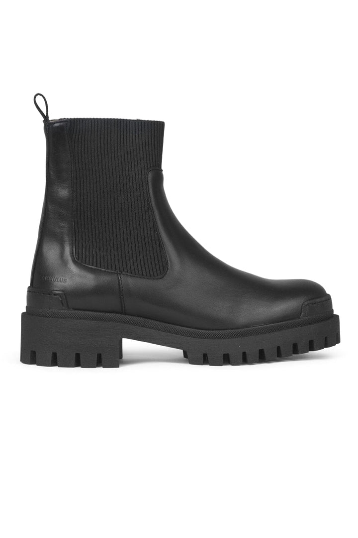 Angulus - Boot with elastic - 1604/019 Black/Black Støvler 