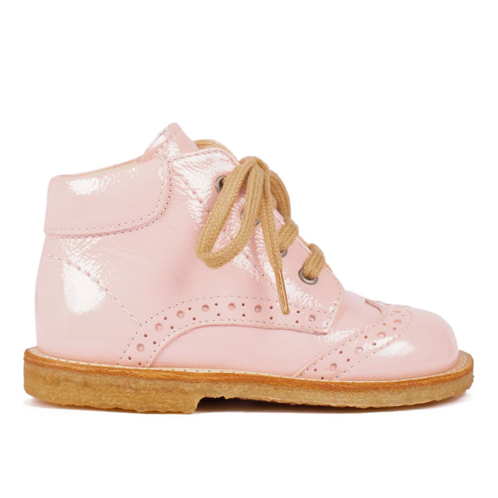 Angulus - Klassisk snøresko med brogue detaljer - 2704 Pale Rose Støvler 