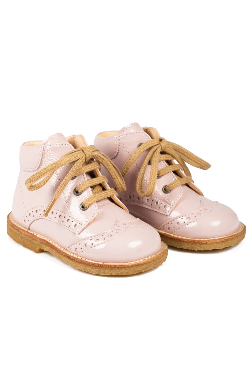 Angulus - Klassisk snøresko med brogue detaljer - 2704 Pale Rose Støvler 