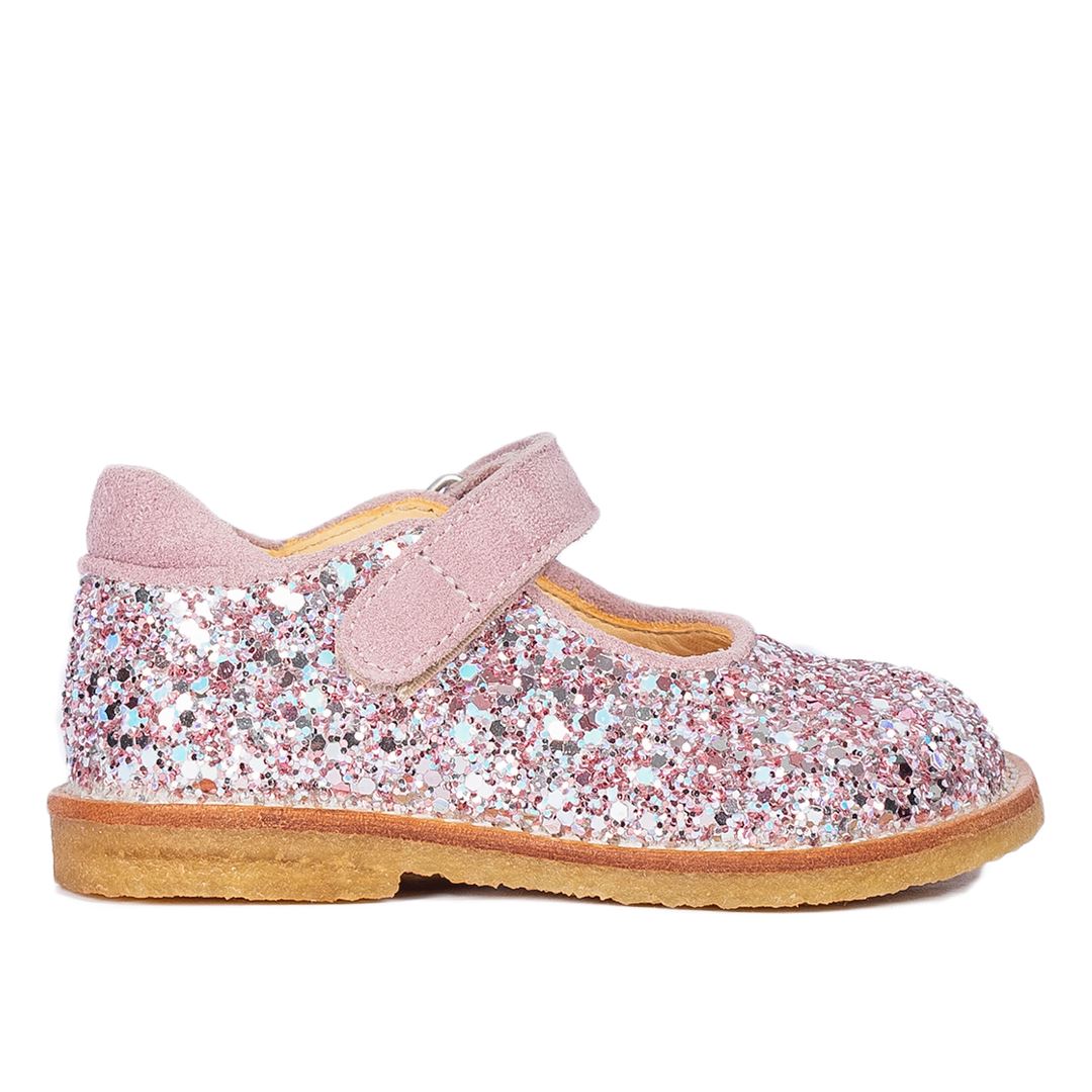 Angulus - Tullesko i funklende glitter - 3223/3294 Mauve/Mauve Glitter Sandaler 