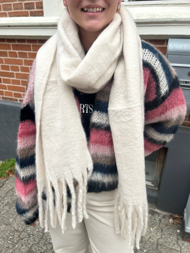 Anobel Copenhagen - Thick Plain Scarf E-71800 - Beige Tørklæder 