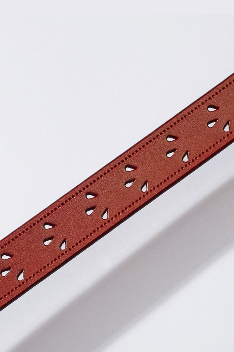 Anobel Copenhagen - Womens Belt Flower Pattern CF-9003 - Red Bælter 