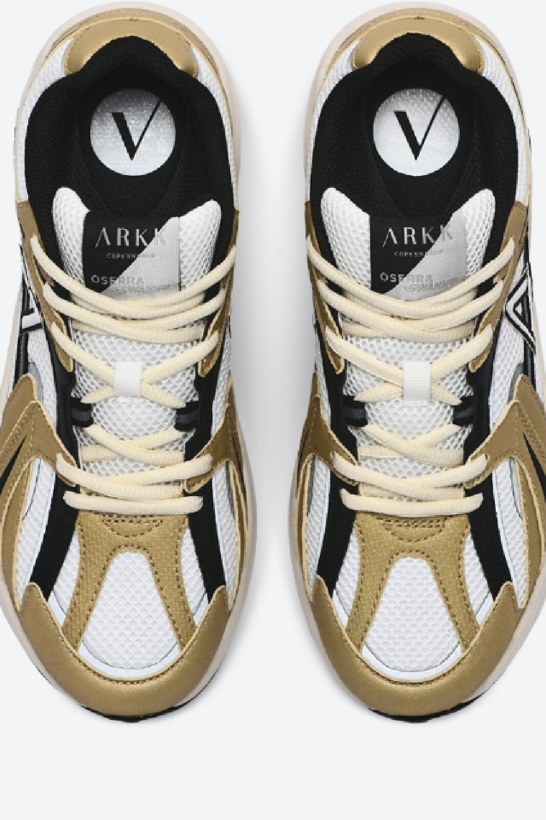 Arkk Copenhagen - Oserra Gold Black - Women - Gold Black Sneakers 