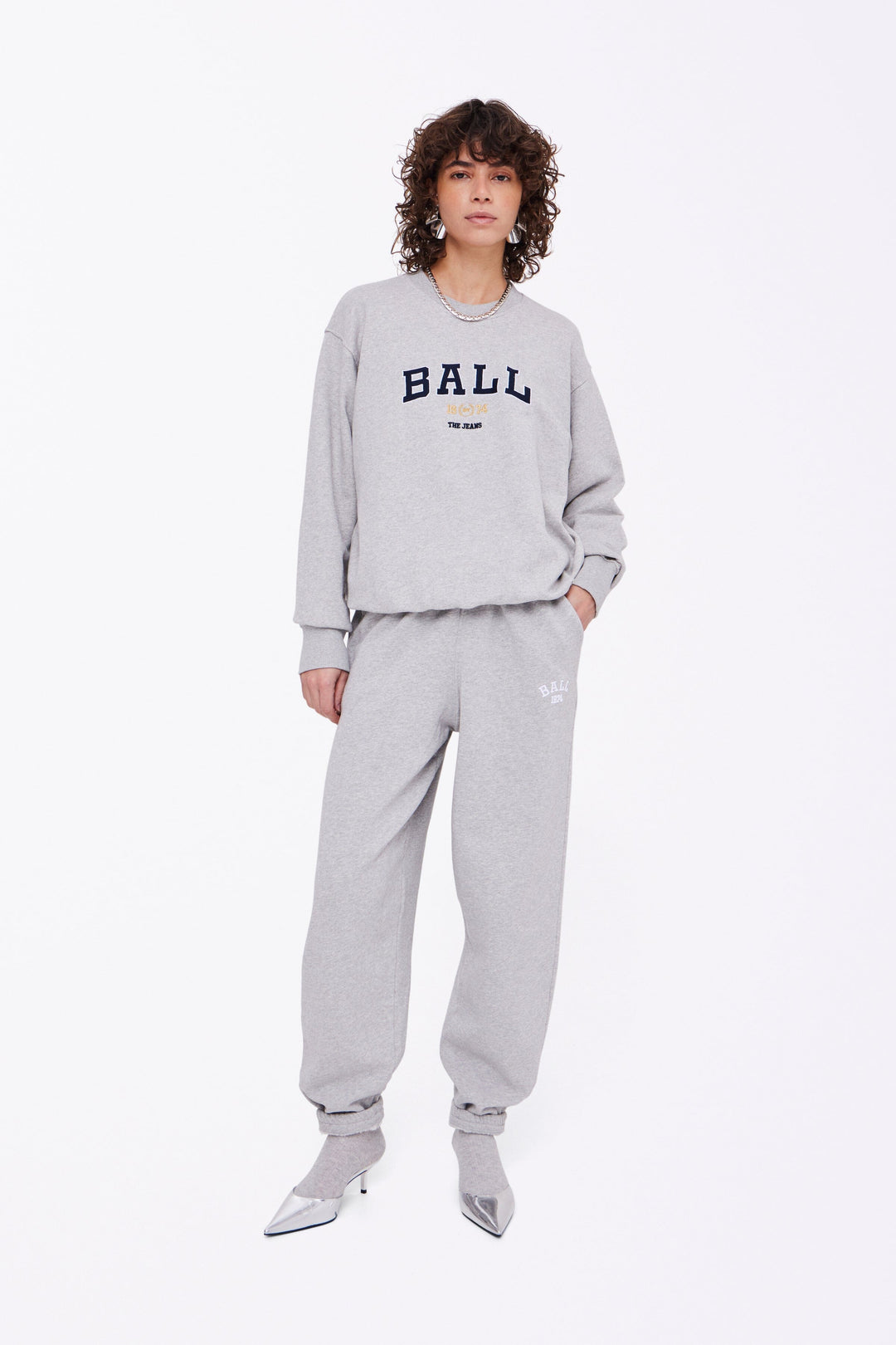 Ball - Baltaylor Sweatshirt - 204054 Medium Grey Melange Sweatshirts 