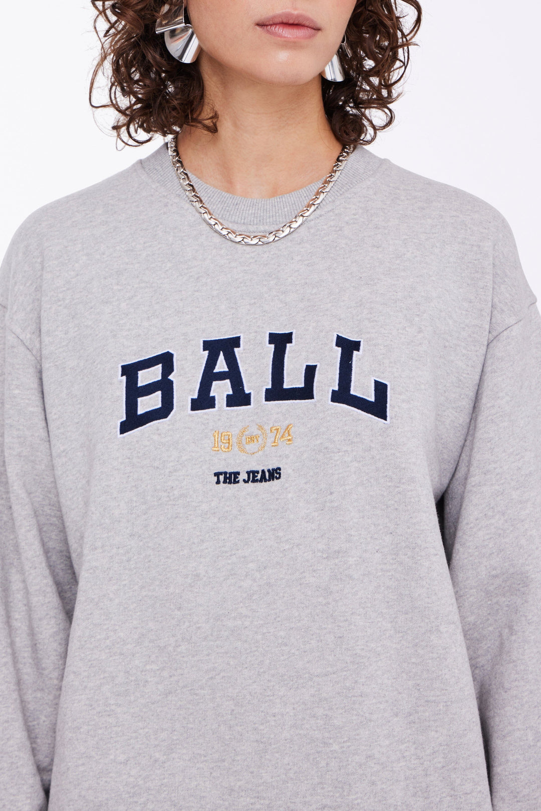 Ball - Baltaylor Sweatshirt - 204054 Medium Grey Melange Sweatshirts 