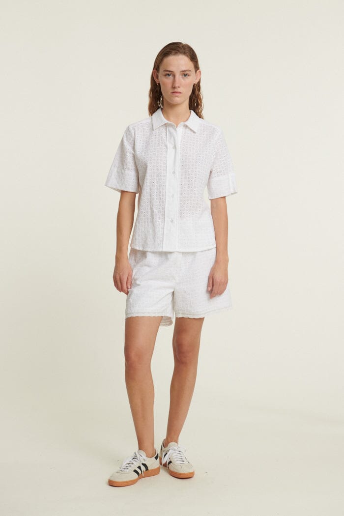 Basic Apparel - Adie Ss Shirtba421-01 - 423 Bright White