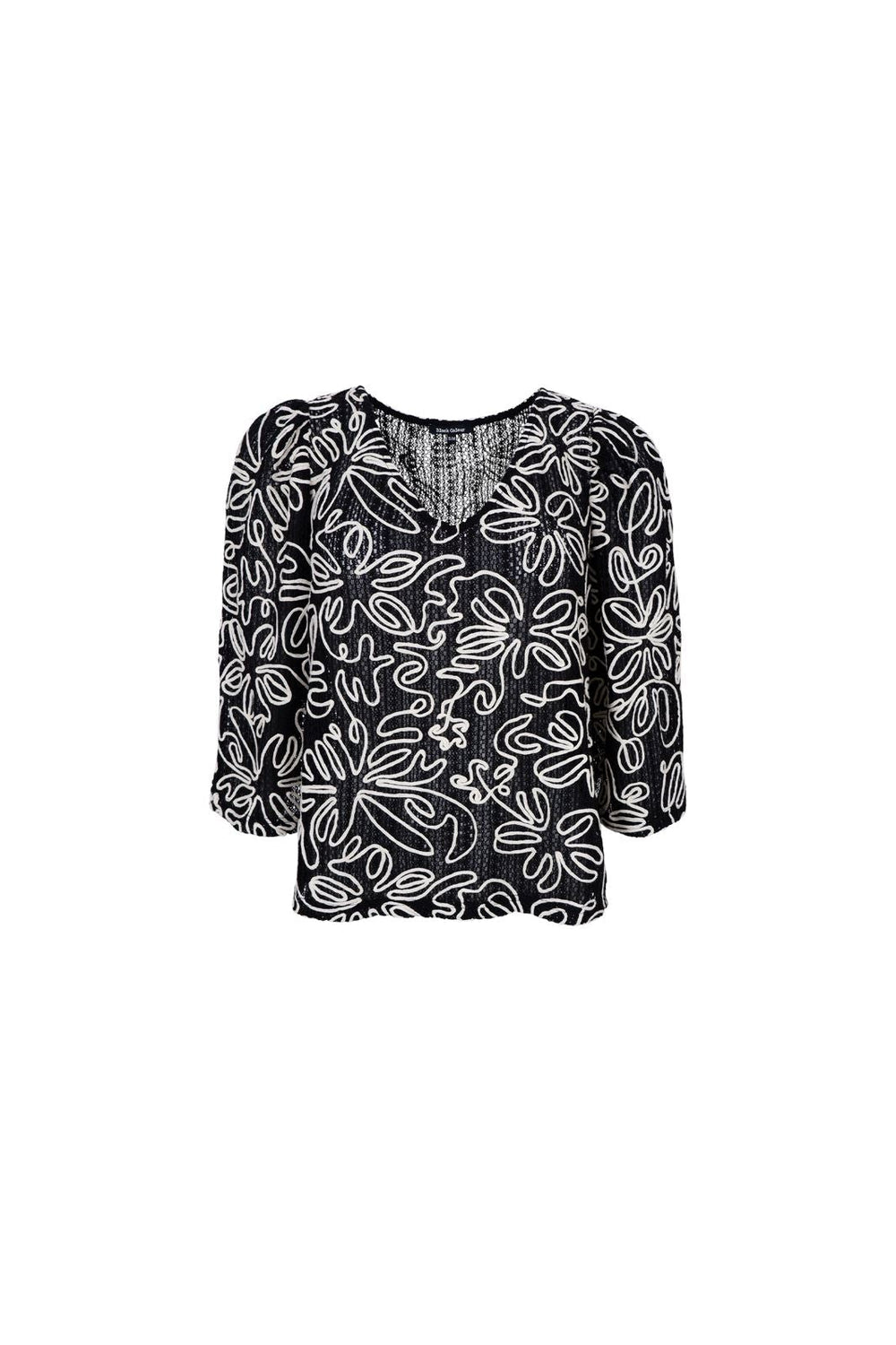 Black Colour - Bcally Outline Blouse - Black