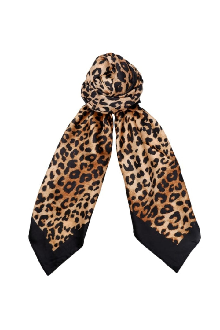 Black Colour - Bcdalby Satin Scarf - Leopard Tørklæder 