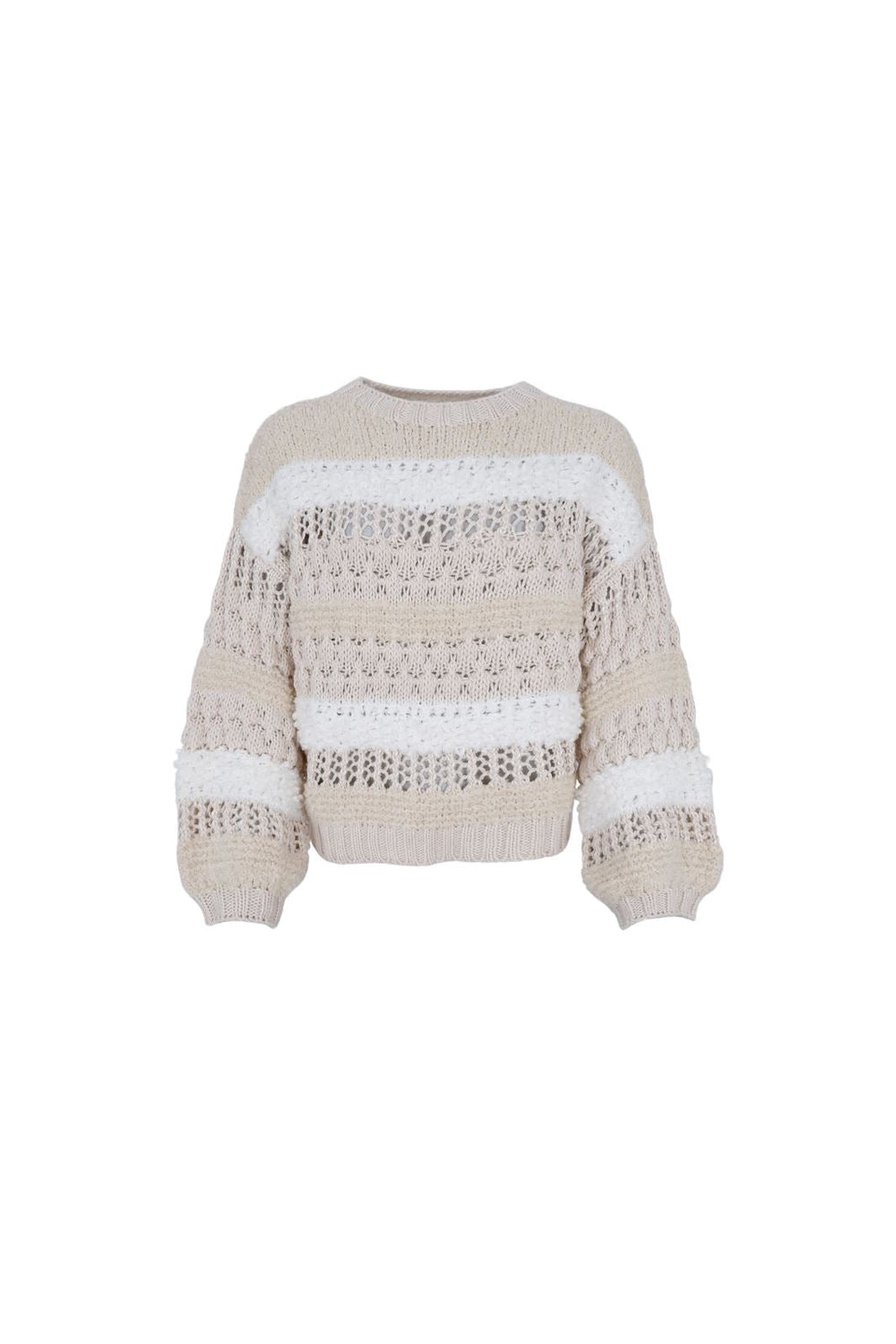 Black Colour - Bcheidi Boucle Jumper - Off White