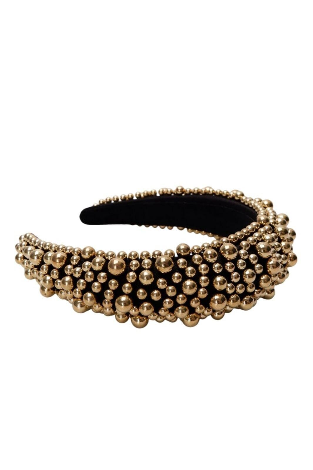 Black Colour - Bcshaffer Headband - Black/Gold Coloured Pandebånd 