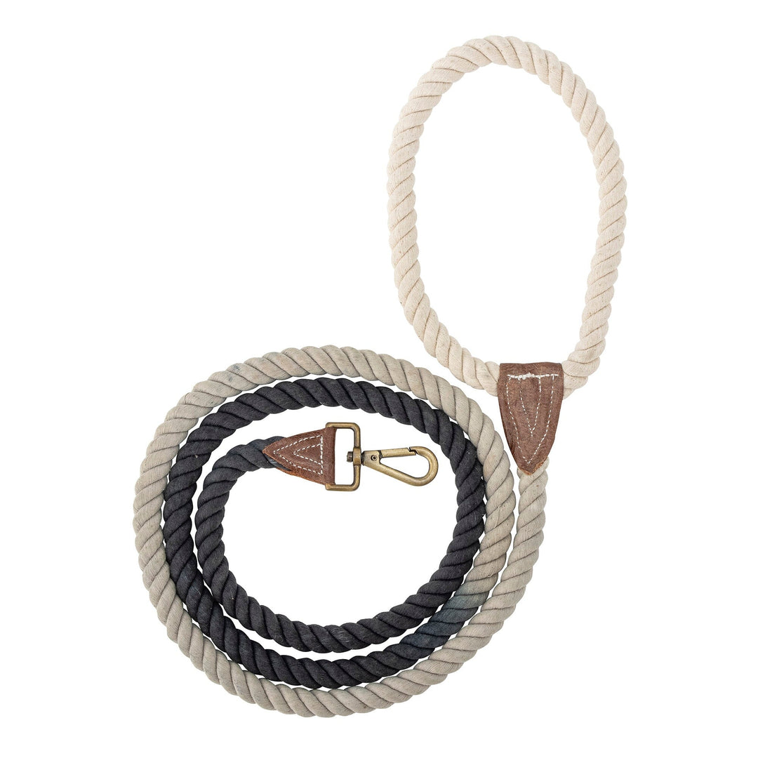 Bloomingville - Ceylan Dog Leash, Sort, Bomuld - Ceylan 