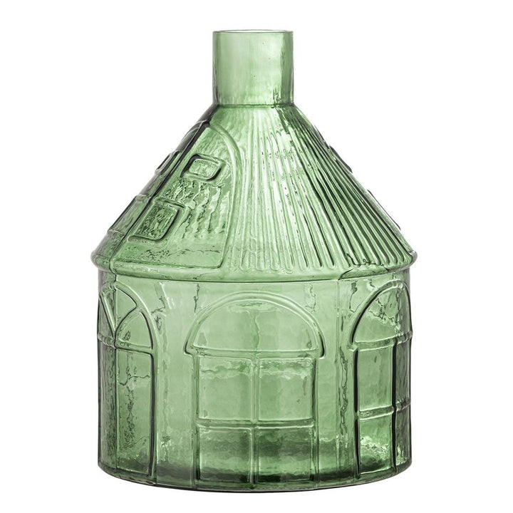 Bloomingville - Kamila Vase, Grøn, Genanvendt Glas - D26,5xH34,5 cm