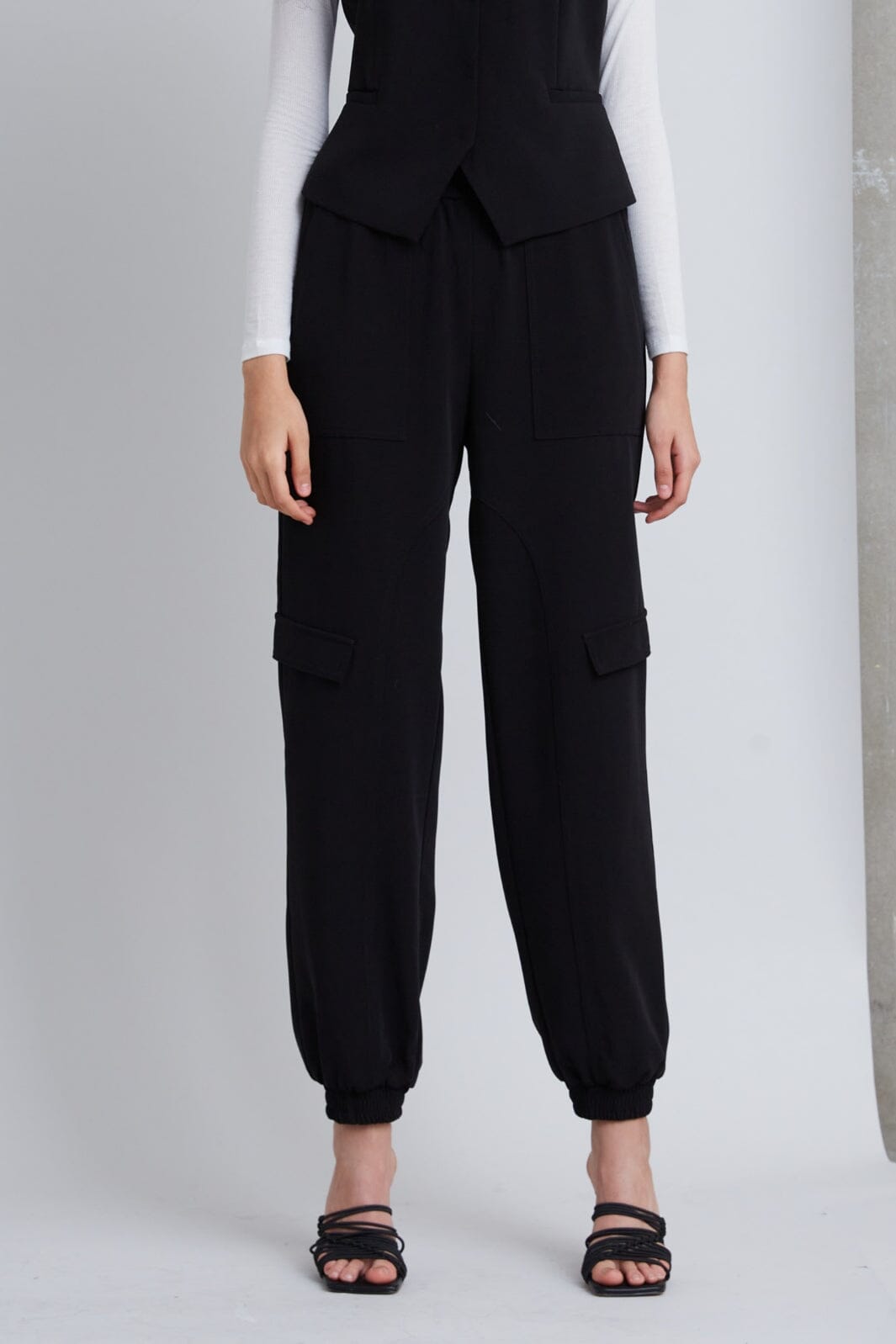 Bruuns Bazaar - Brassica Cilla pants - Black Bukser 