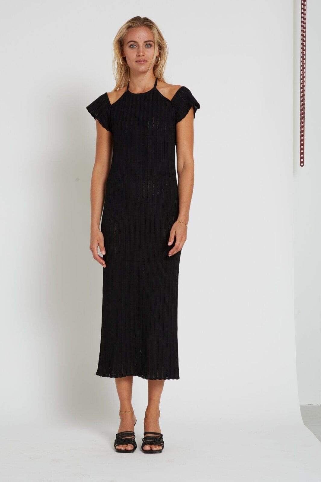 Bruuns Bazaar - River Gyrita knit dress - Black Kjoler 