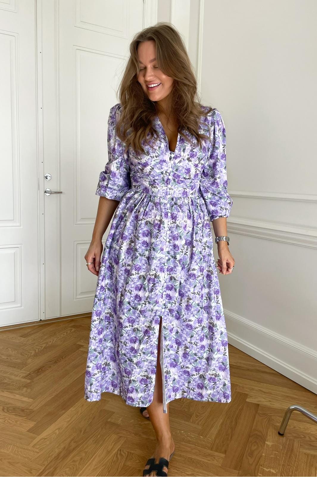 BYIC - Adelic Long Dress - lavendula Lavendula