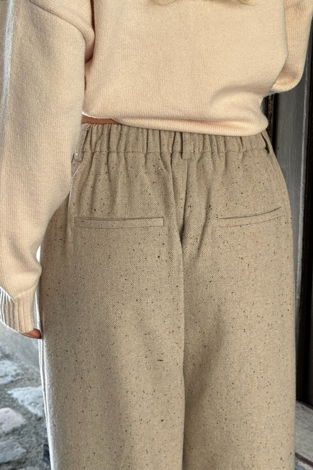 BYIC - Claraic Pants - beigem Beige Melange Bukser 