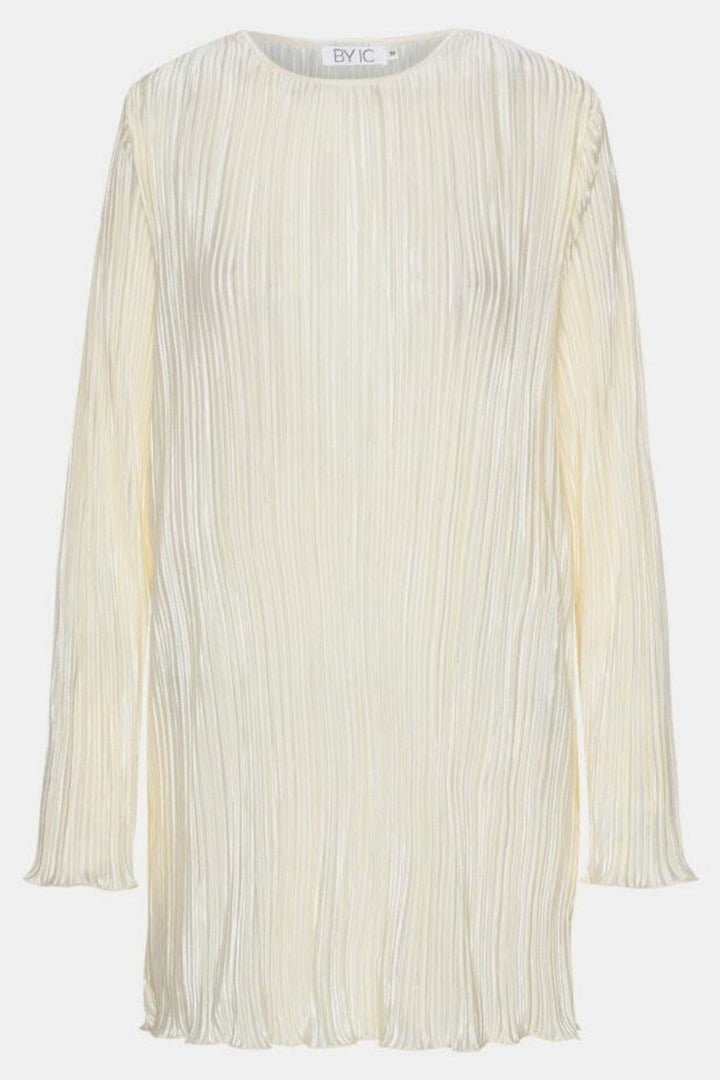 BYIC - Kellyic Plissé Dress - ow Off White Kjoler 