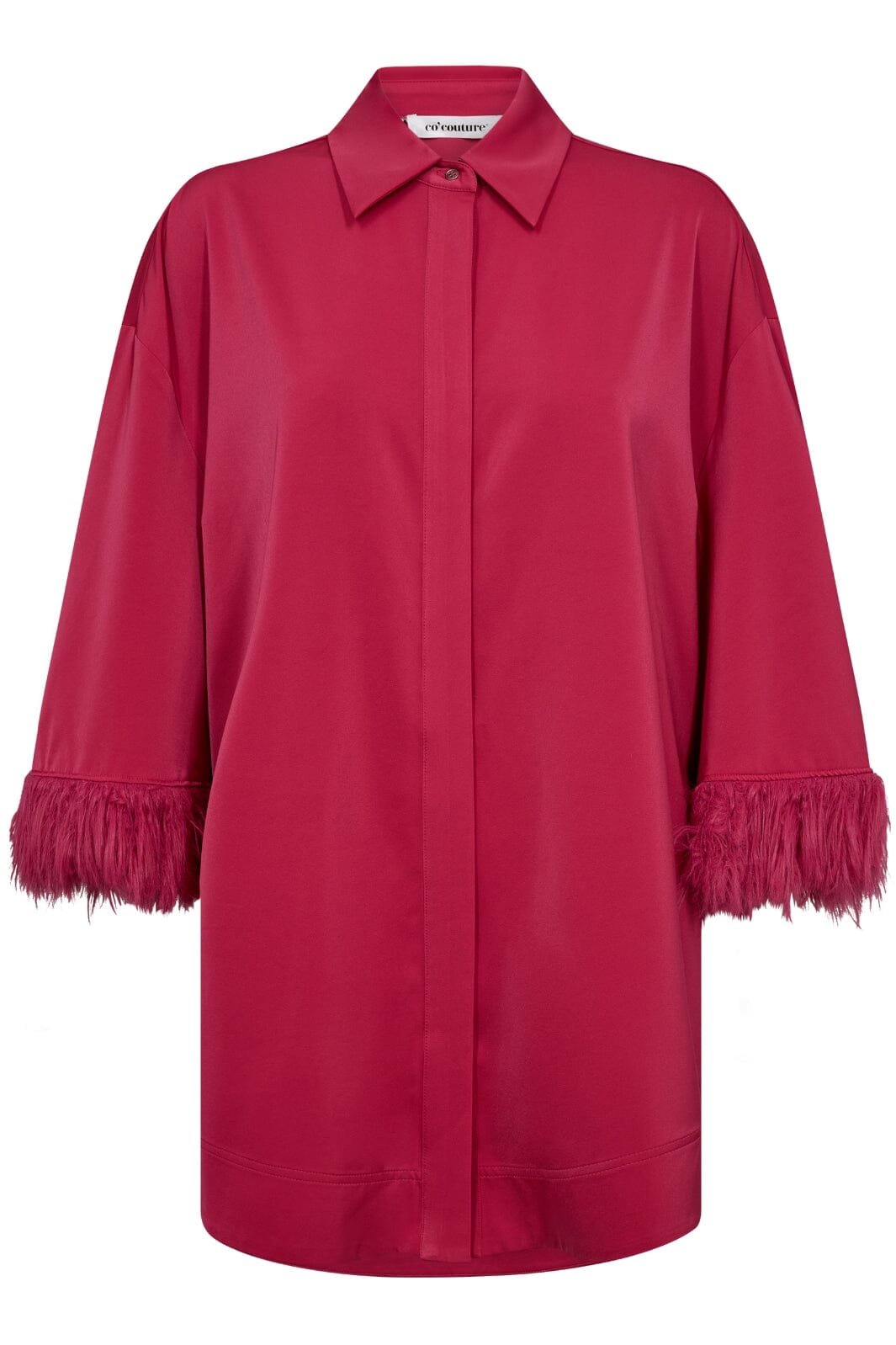 Co´couture - Adnacc Feather Shirt 35686 - 185 Flash Pink Skjorter 