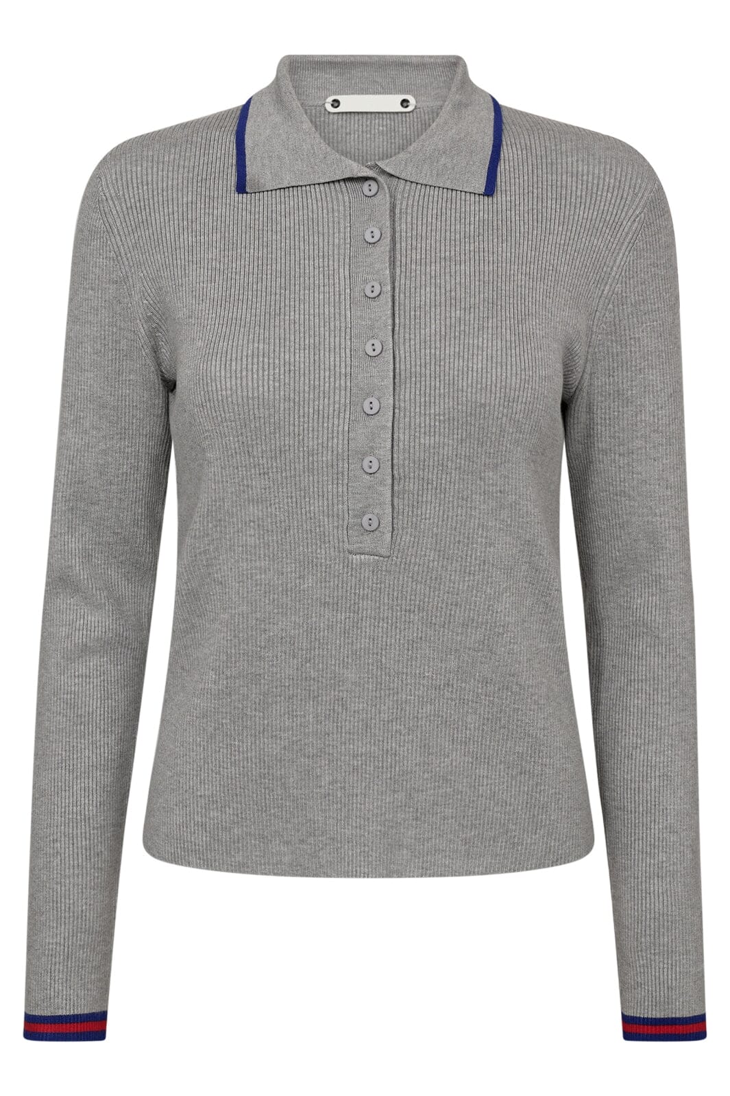 Co´Couture - Balincc Polo Knit 32186 - 138 - Light Grey