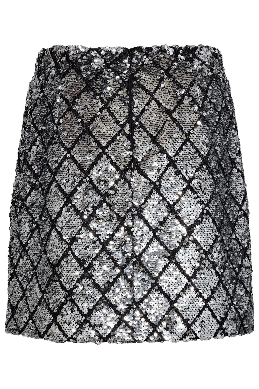 Co´couture - Cubiccc Sequin Mini Skirt 34172 - 930 Silver Nederdele 