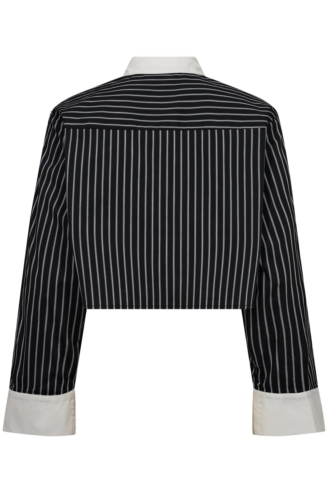 Co´couture - Dannycc Stripe Crop Shirt 35648 - 96 Black Skjorter 