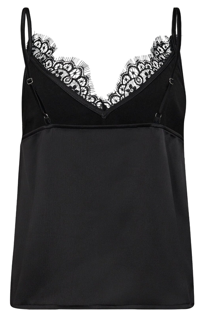 Co´Couture - Denisecc Lace Mix Singlet 33153 - 96 - Black