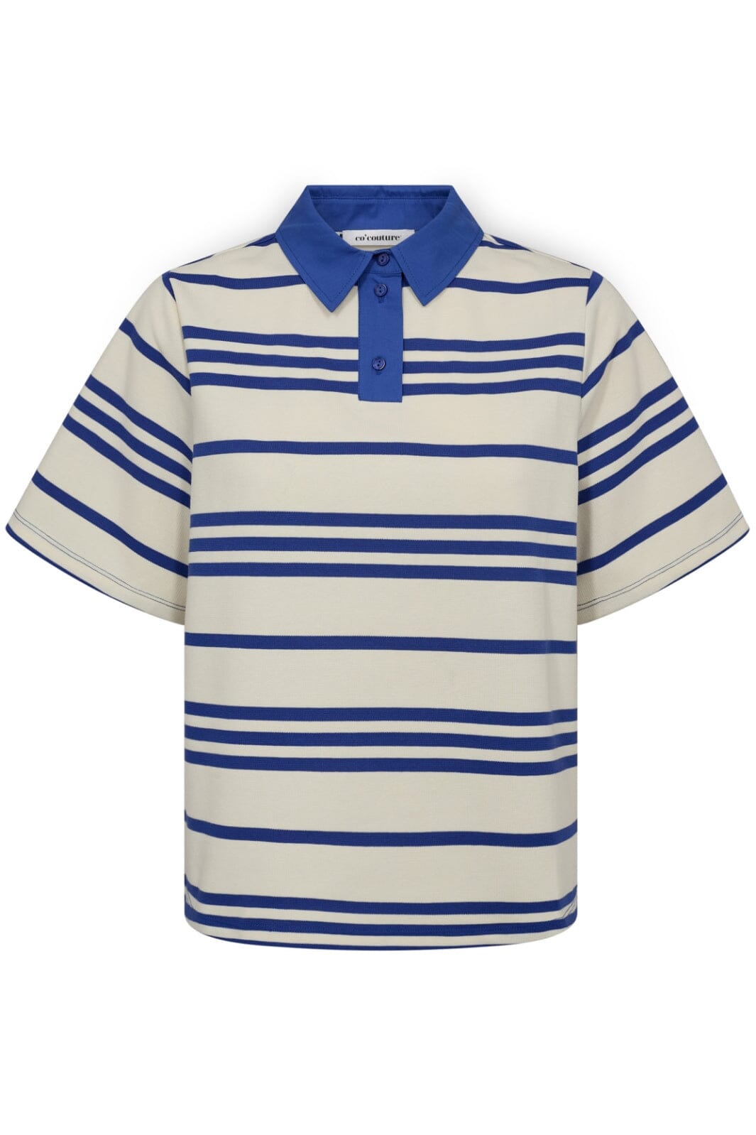 Co´Couture - Lennoncc Stripe Polo Tee 33135 - 76 - New Blue