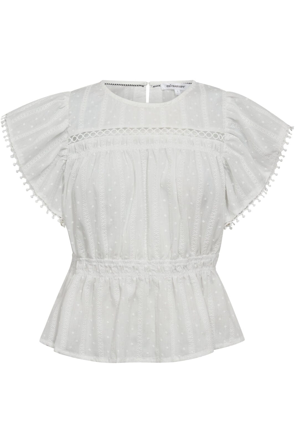 Co´Couture - Maddiecc Frill Top 35818 - 4000 - White