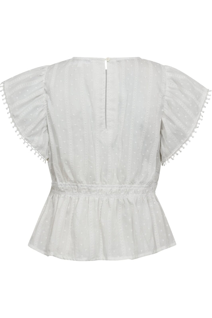 Co´Couture - Maddiecc Frill Top 35818 - 4000 - White