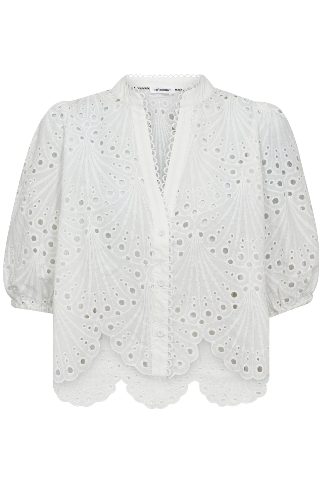 Co´Couture - Nayacc Anglaise Ss Shirt 35826 - 4000 - White