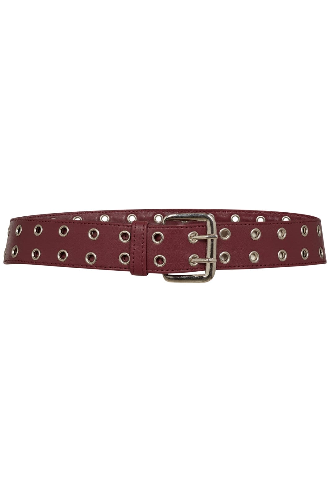 Co´Couture - Phoebecc Leather Eyelet Belt 39036 - 186 - Burgundy