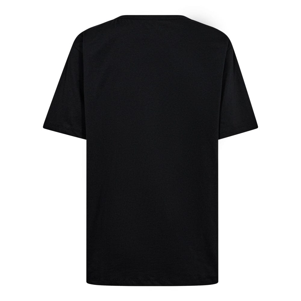 Co´couture - The Kisscc Oversize Tee 33099 - 96 Black T-shirts 