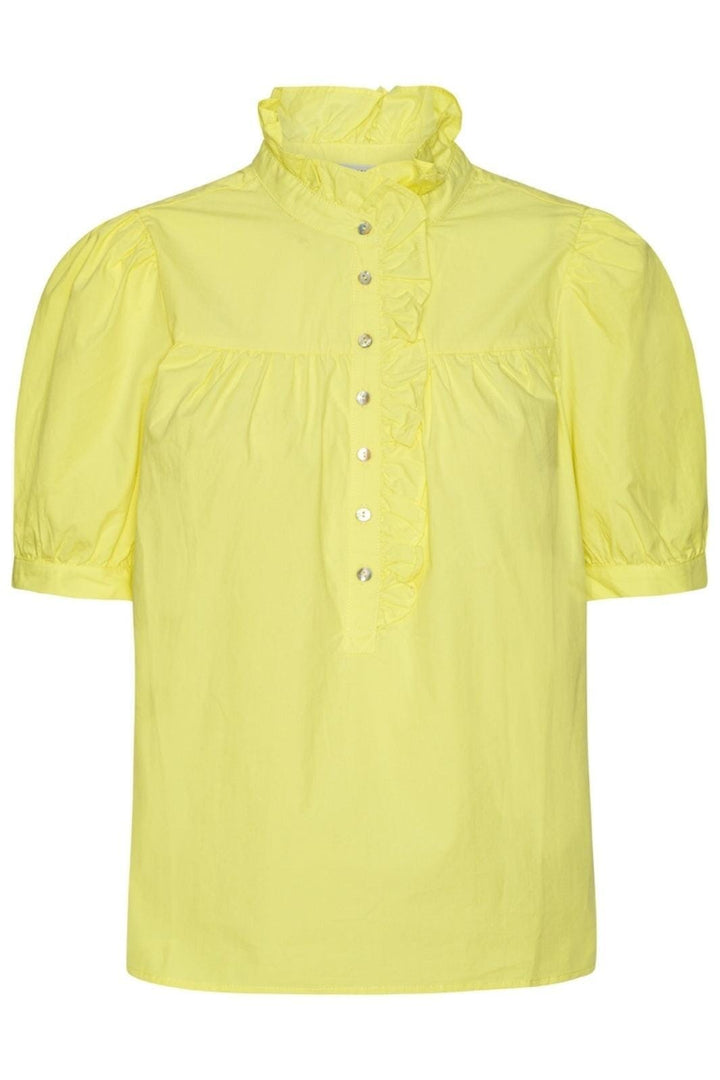 Continue - Ariana Ss Poplin - Yellow Bluser 