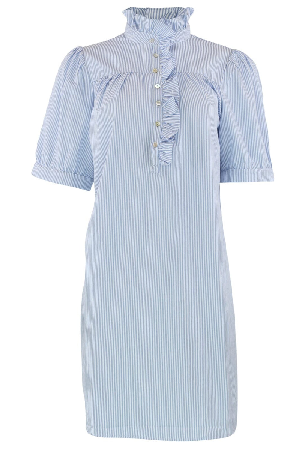 Continue - Ariana Stripe Dress - Blue Stripe Kjoler 