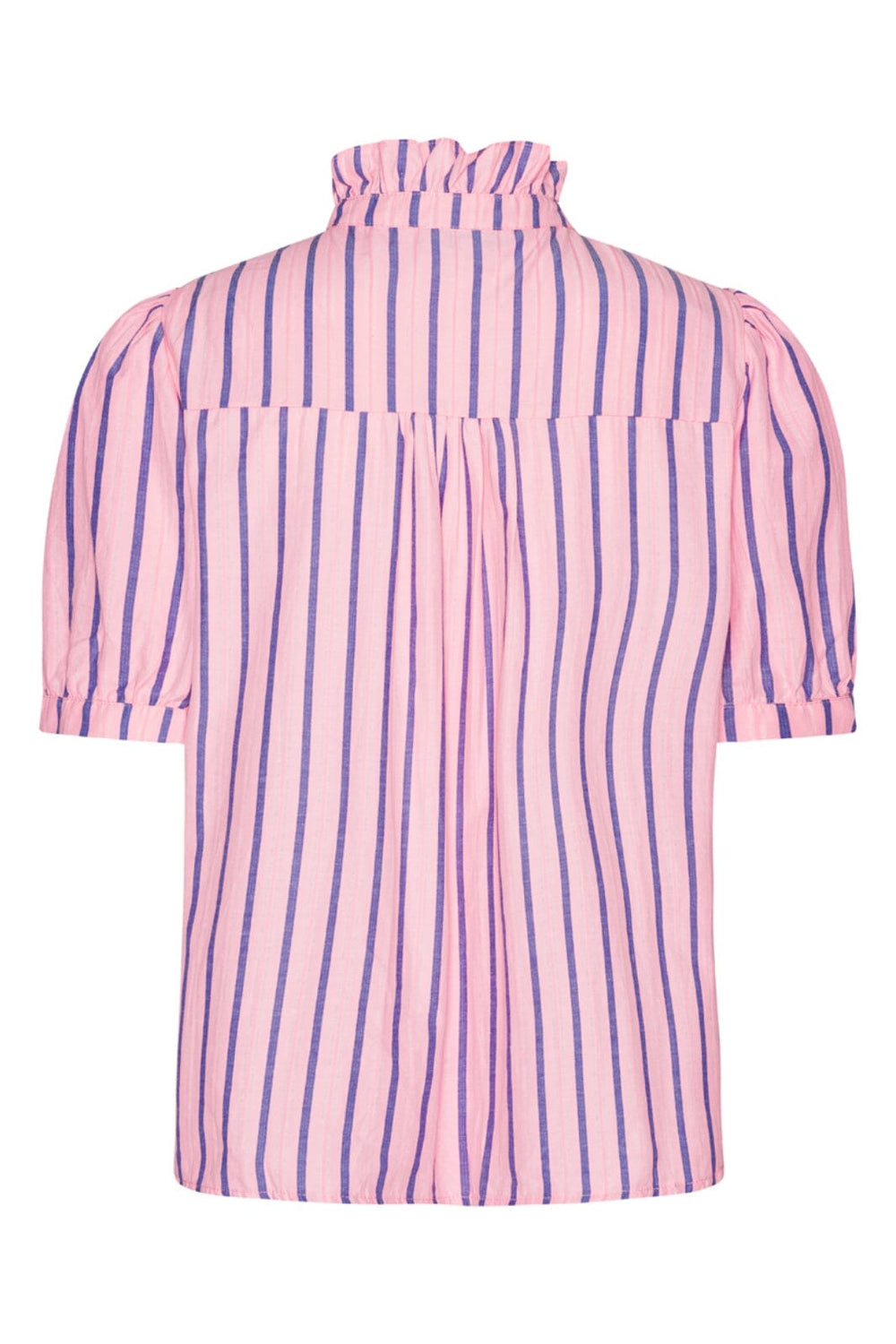 Continue - Arianna Ss Stripe - Pink Stripe Bluser 