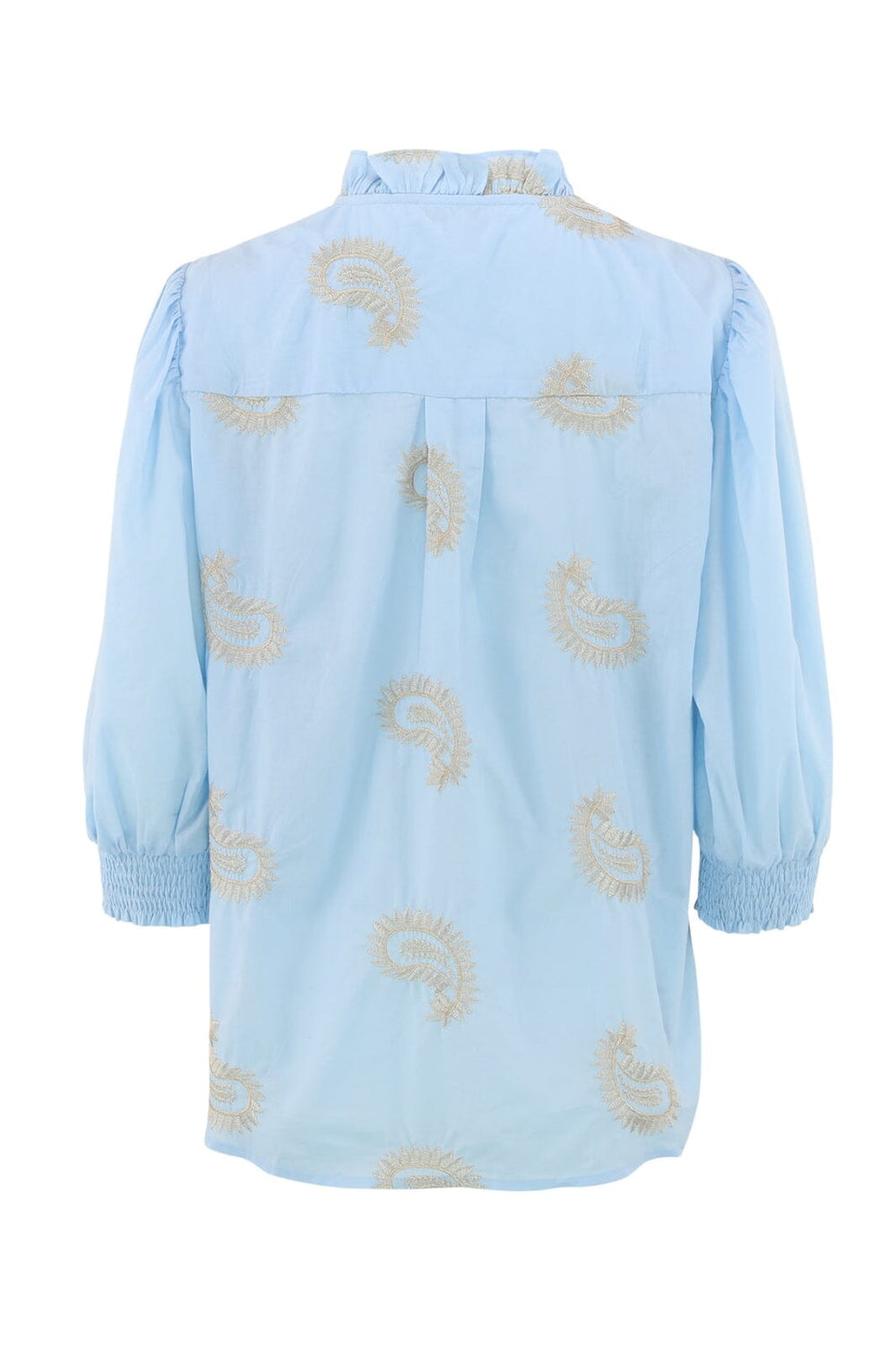 Continue - Chania Gold - Light Blue Bluser 