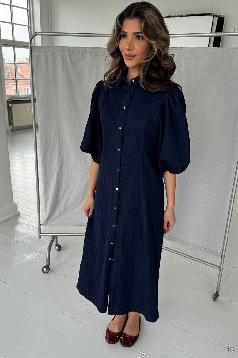 Continue - Martilda Dress Long 14766 - 204 - Denim