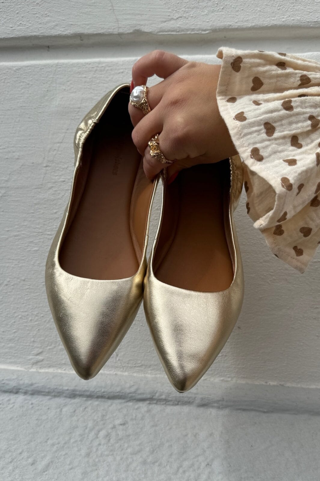 Copenhagen Shoes - Ballerina 23 Leather - 005 Gold Ballerinaer 