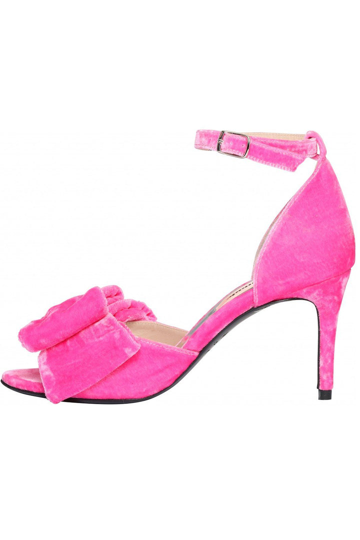 Custommade - Marita Velvet - Fuchsia Pink Stiletter 