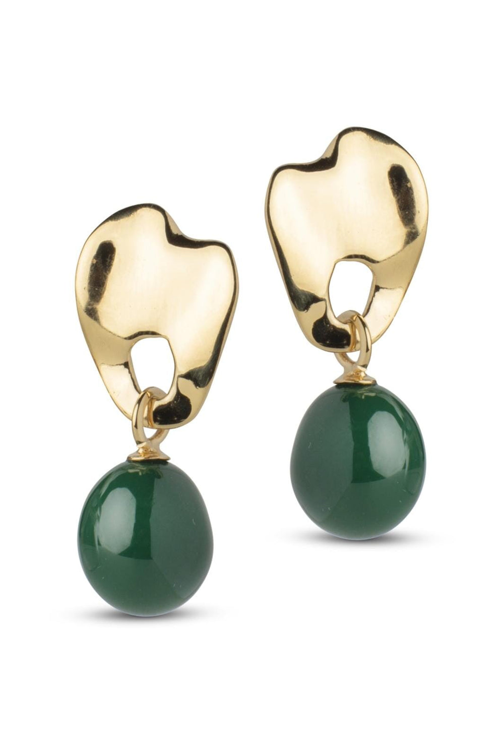 Enamel Copenhagen - Earrings, Aida - Petrol Green