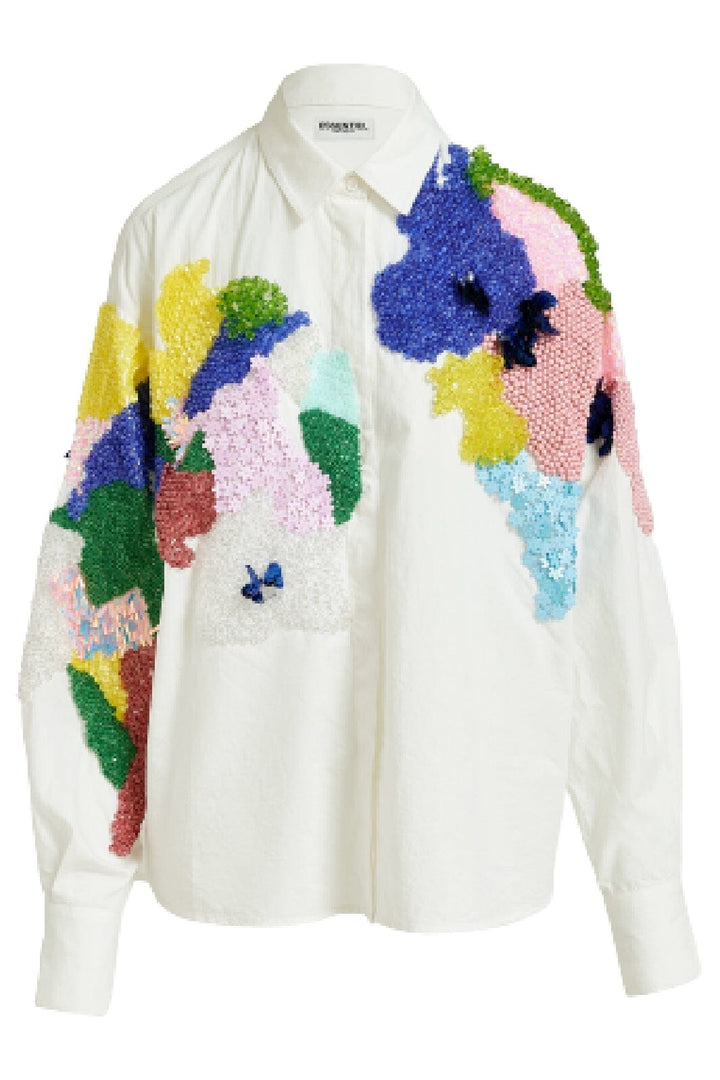 Essentiel Antwerp - Ebeads beaded Shirt - White Skjorter 