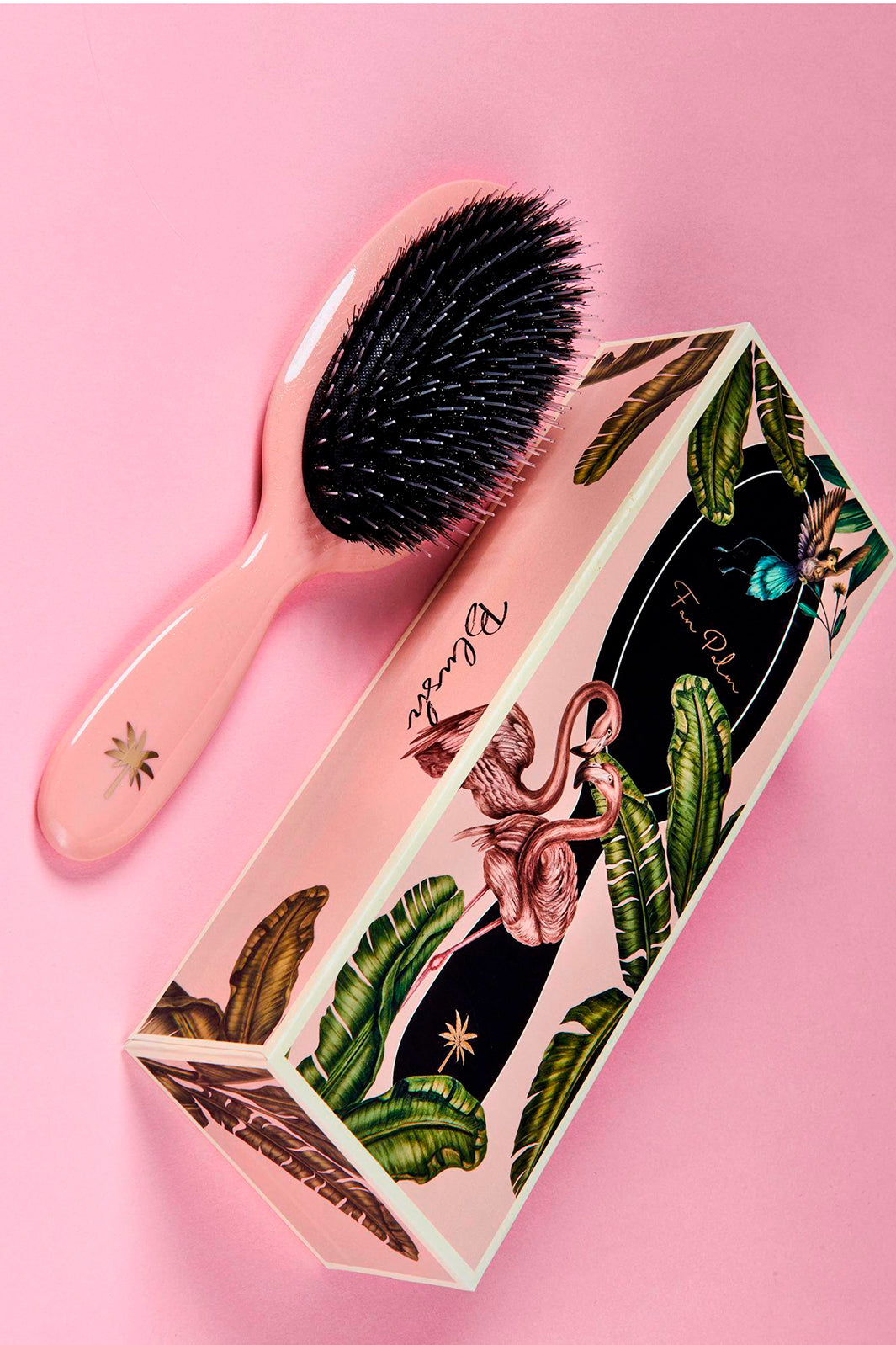 Fan Palm - Hair Brush Medium - Blush Hårbørster 