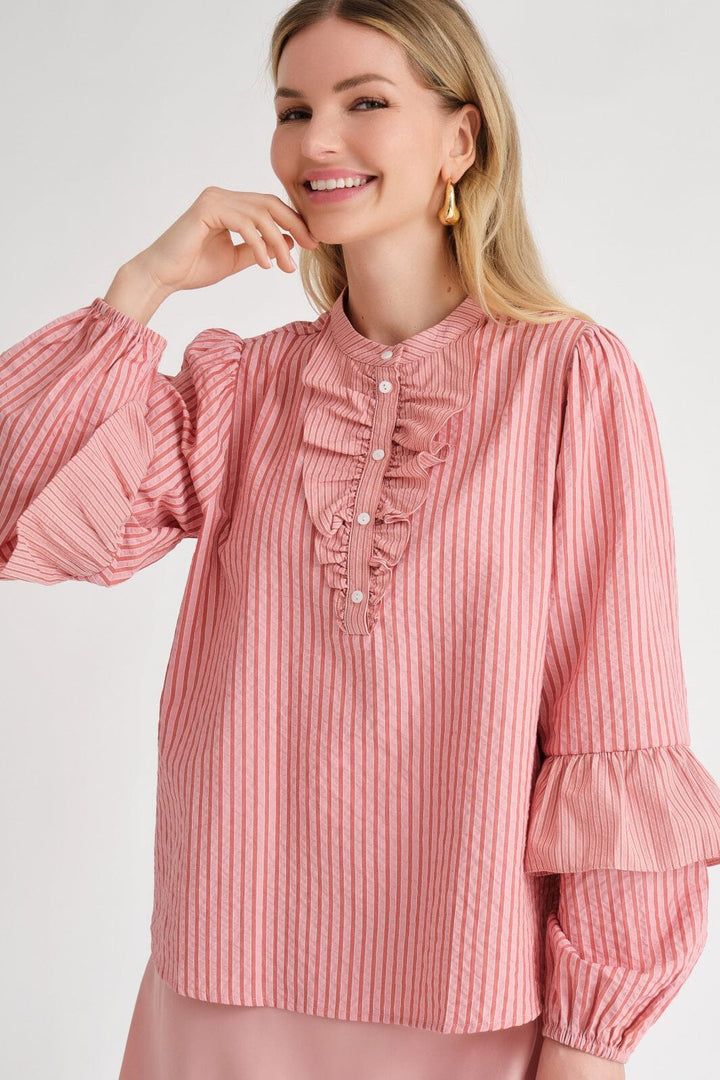 Forudbestilling - A-View - Karin Blouse - 255 Rose/Red Bluser 