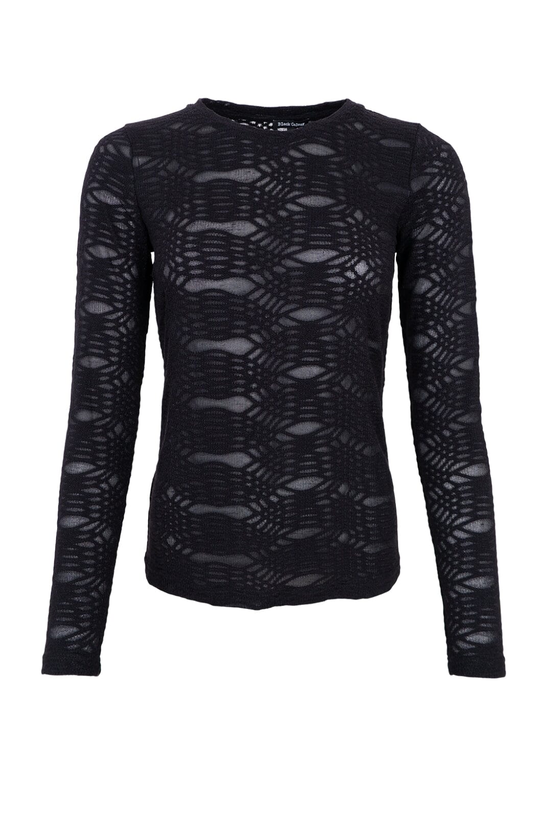 Forudbestilling - Black Colour - Bccartney Mesh Blouse - SHIRTS Black Bluser 